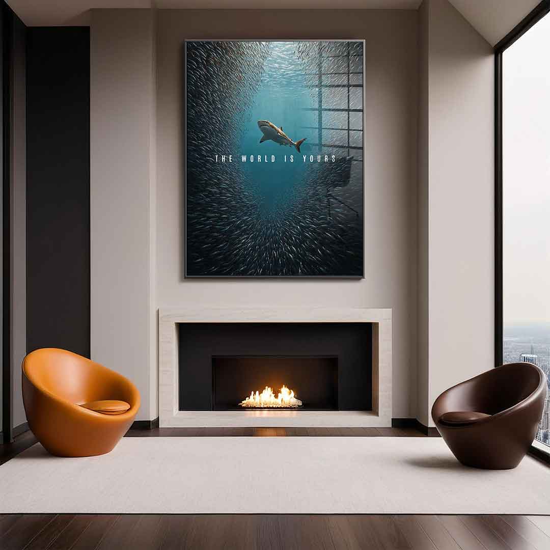 THE WORLD IS YOURS - acrylic glass