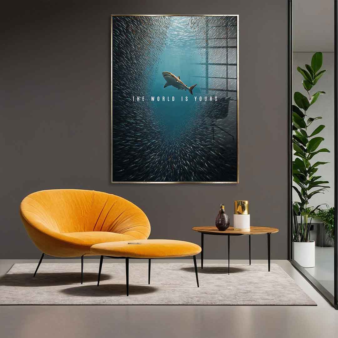 THE WORLD IS YOURS - Acrylglas