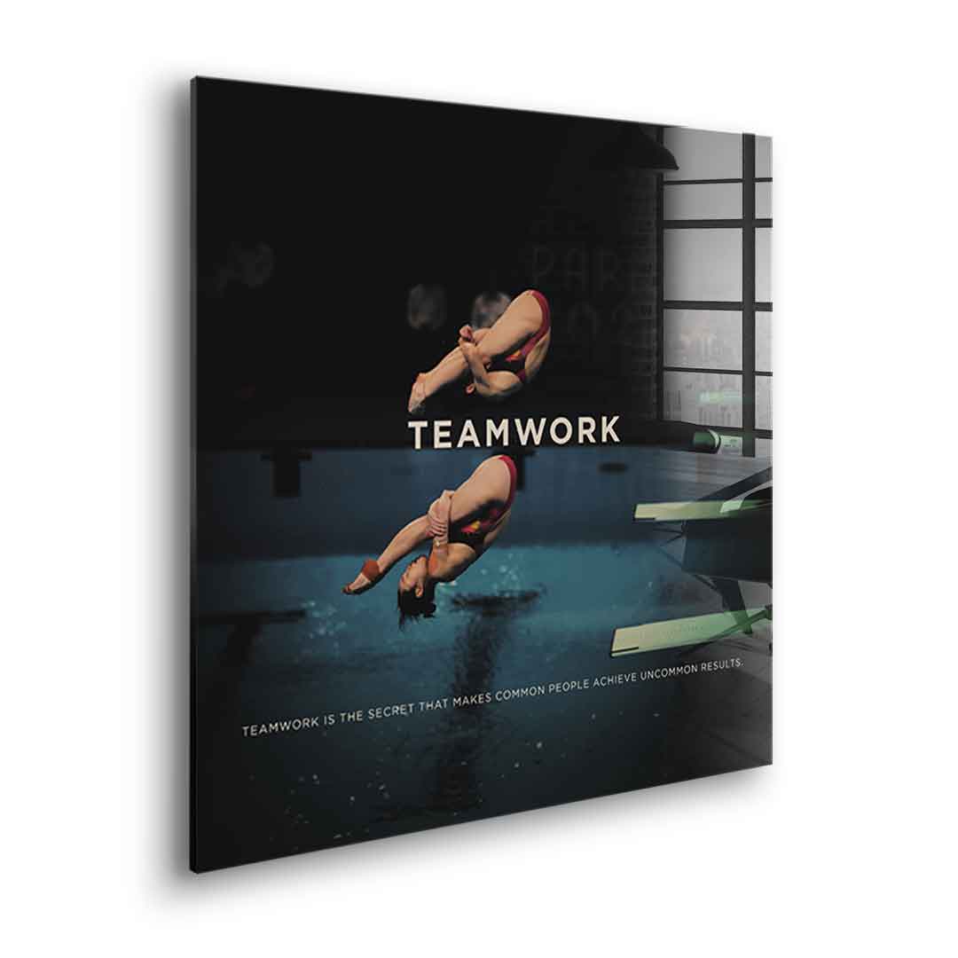 Teamwork #Diving - Acrylic glass