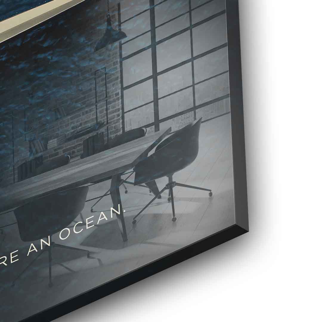 Teamwork #Rudern - Acrylglas