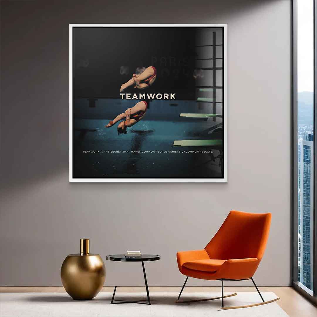 Teamwork #Diving - Acrylic glass