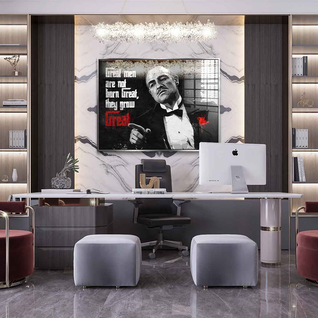 Great Men are not born Great - Acrylglas