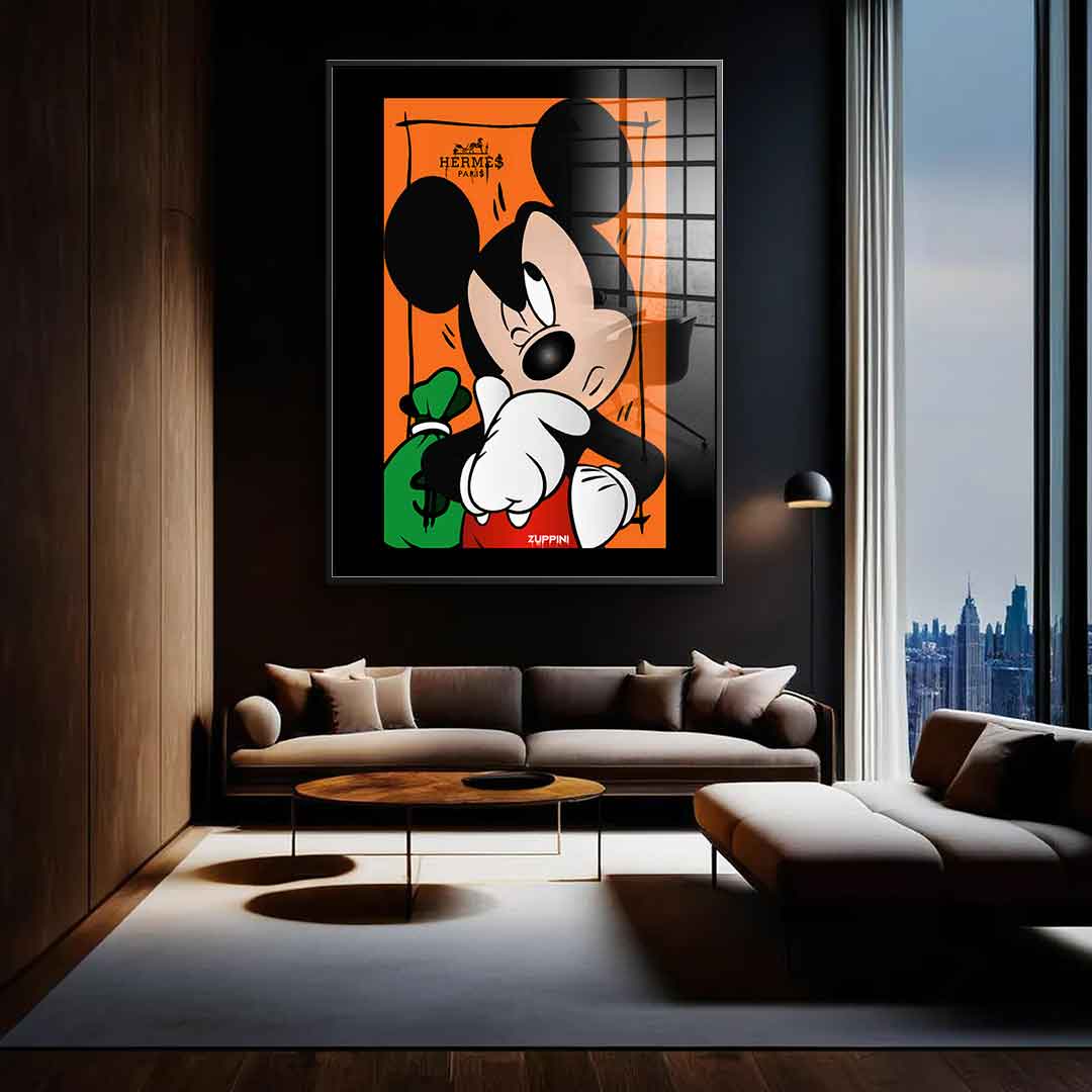 Thinking Mickey - acrylic glass