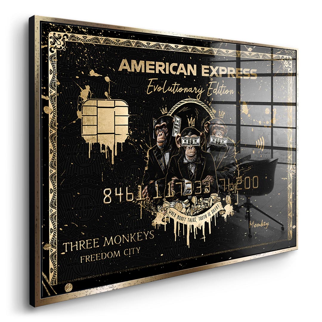 Royal American Express - Three Monkeys - Acrylic glass