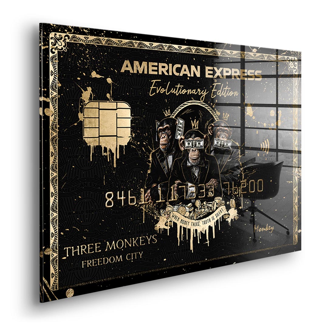 Royal American Express - Three Monkeys - Acrylic glass