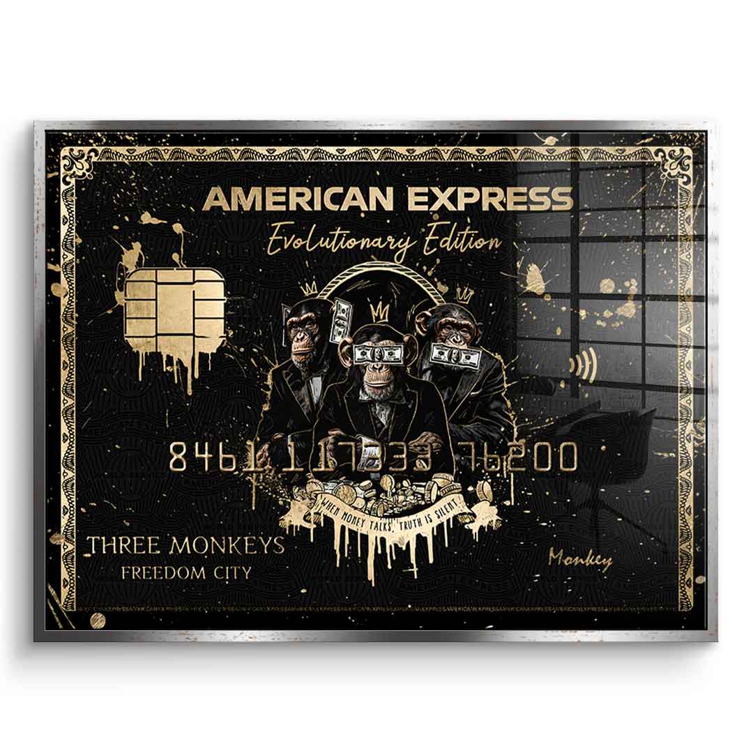 Royal American Express - Three Monkeys - Acrylglas