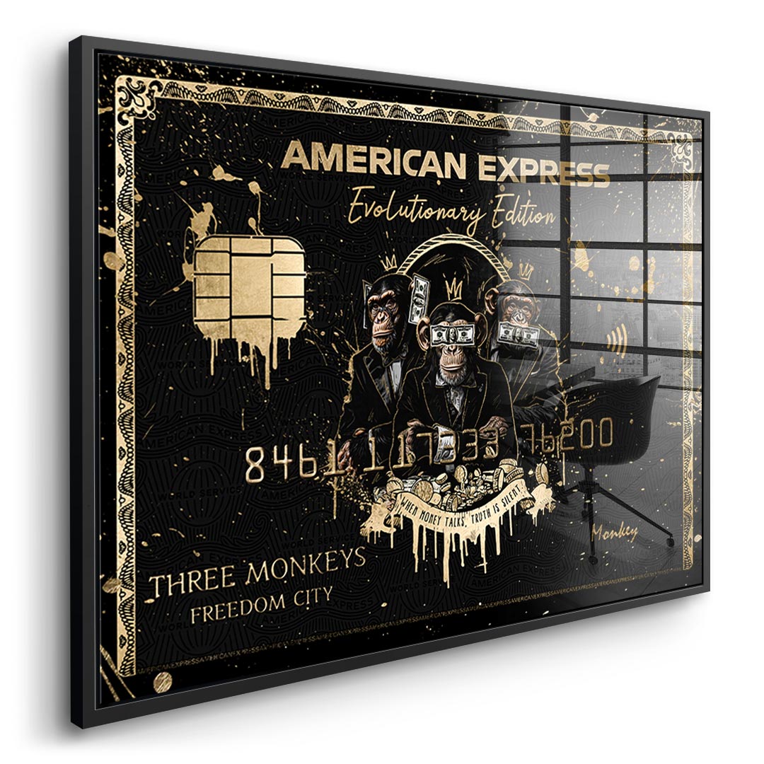 Royal American Express - Three Monkeys - Acrylglas