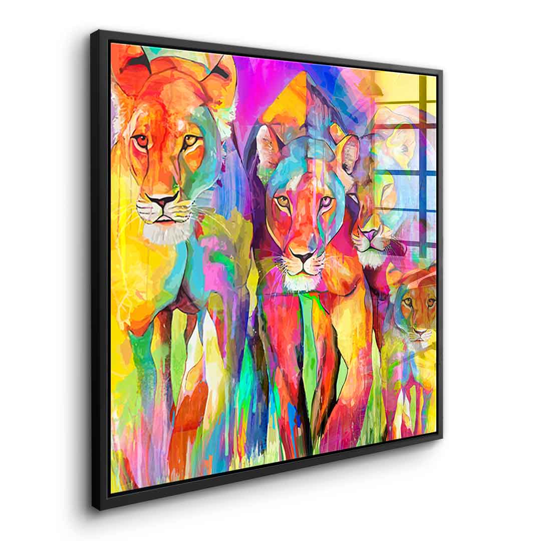 Tiger Family - Acrylic Glass