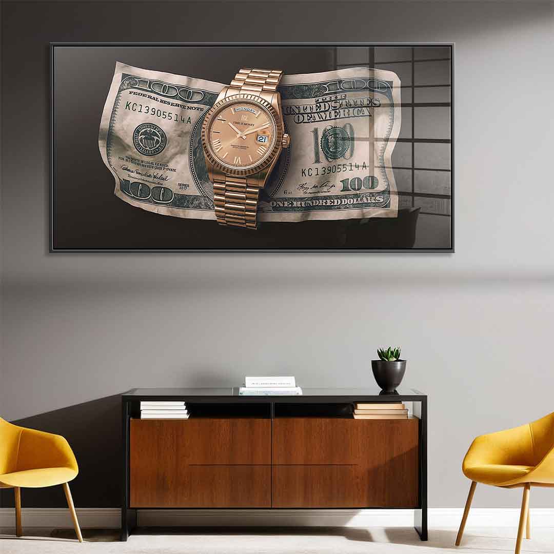 Time is Money - Acrylglas