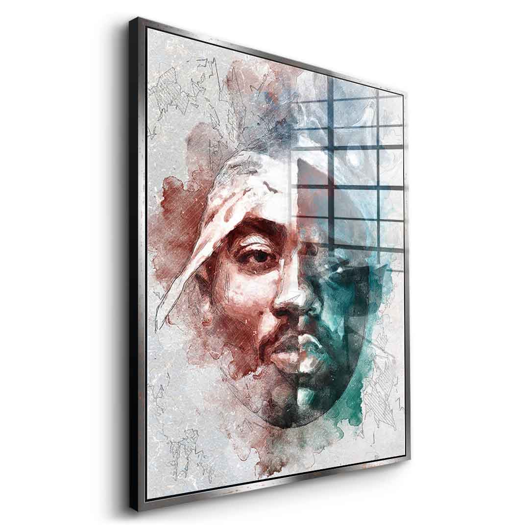 Tupac BIG Portrait - Acrylic Glass