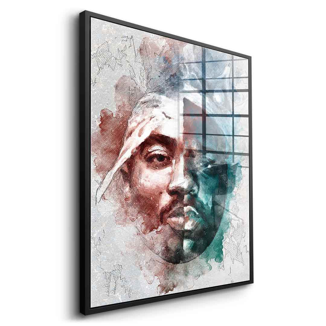 Tupac B.I.G. Portrait - Acrylglas