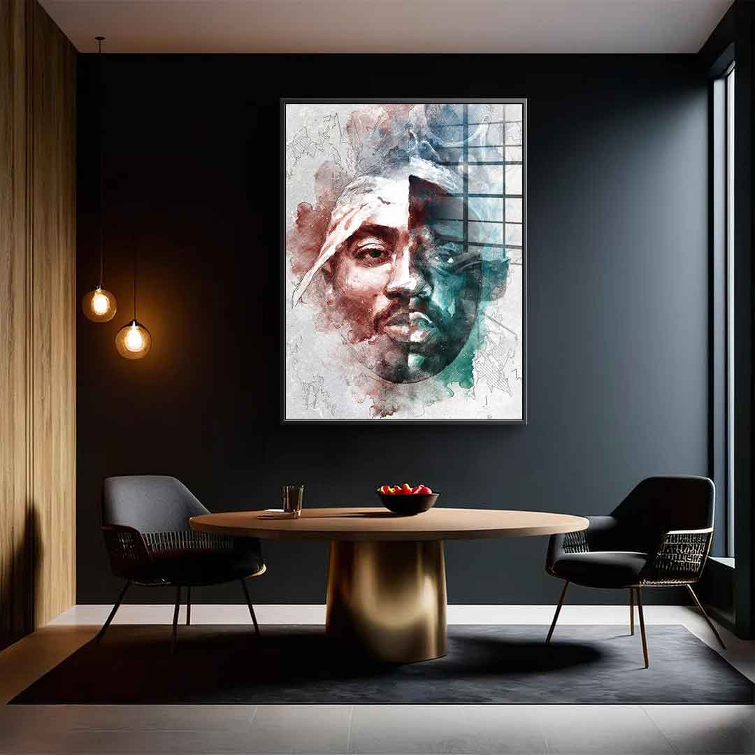 Tupac BIG Portrait - Acrylic Glass