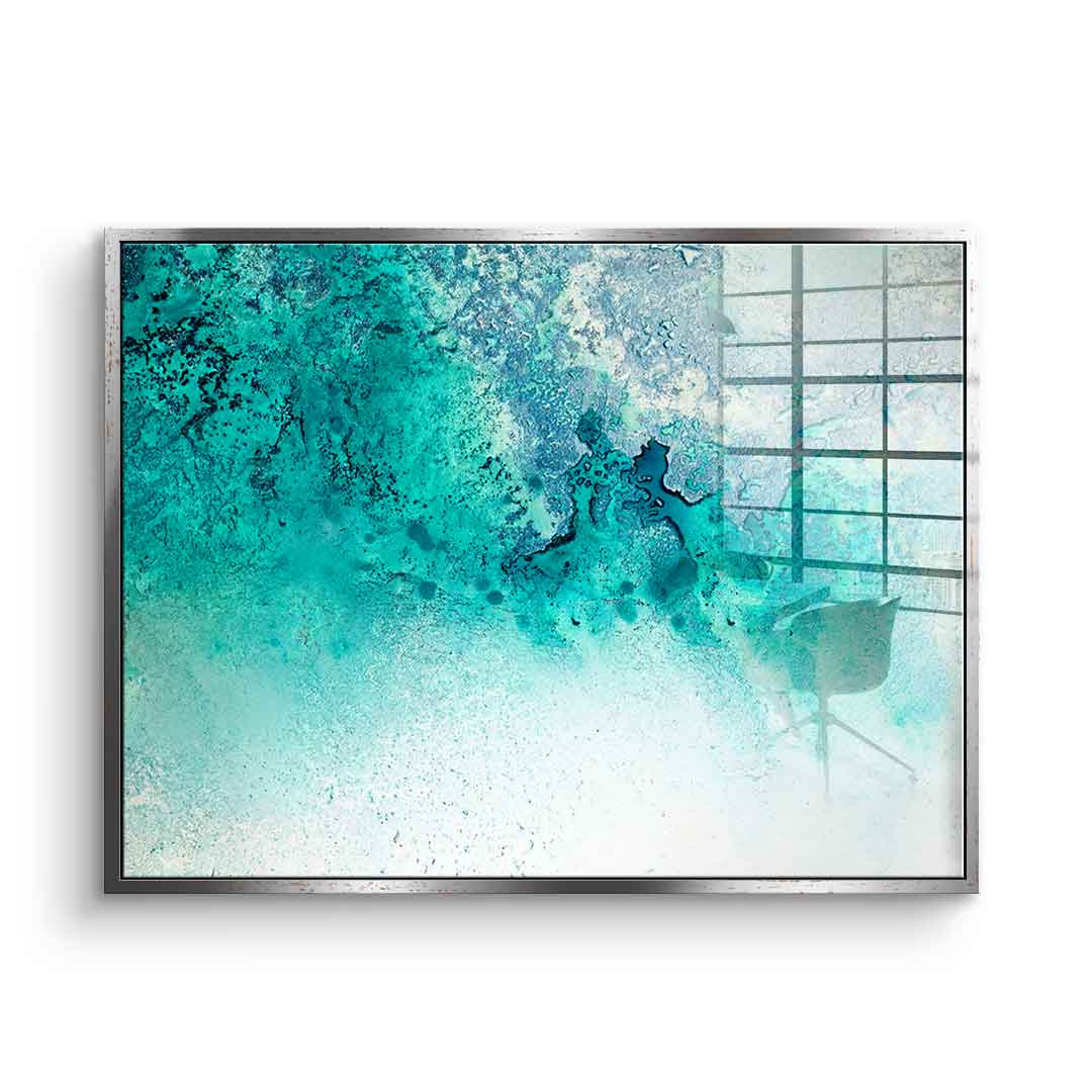 Turquoise Whispering - Acrylglas