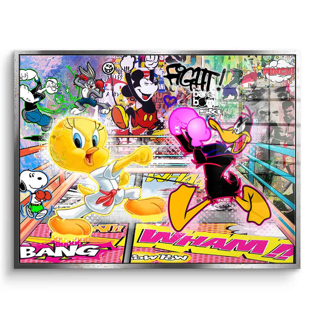 Tweety Fight - Acrylic Glass