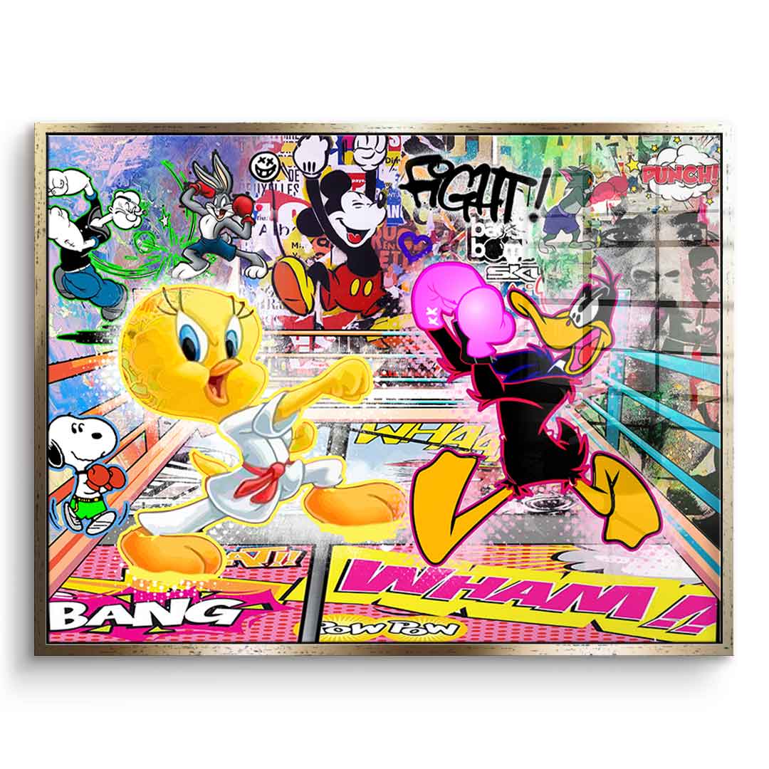 Tweety Fight - Acrylic Glass