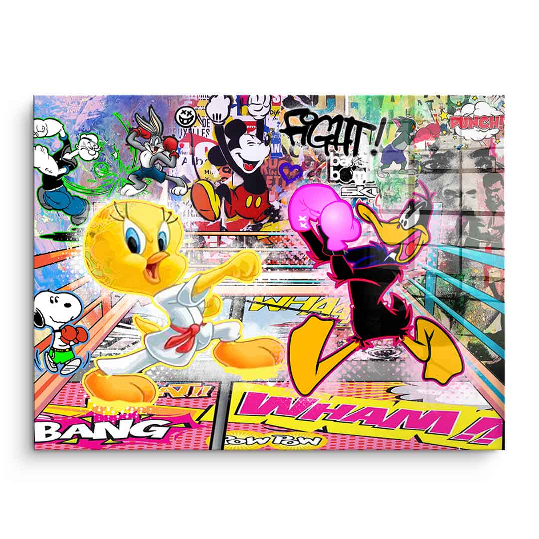 Tweety Fight - Acrylic Glass