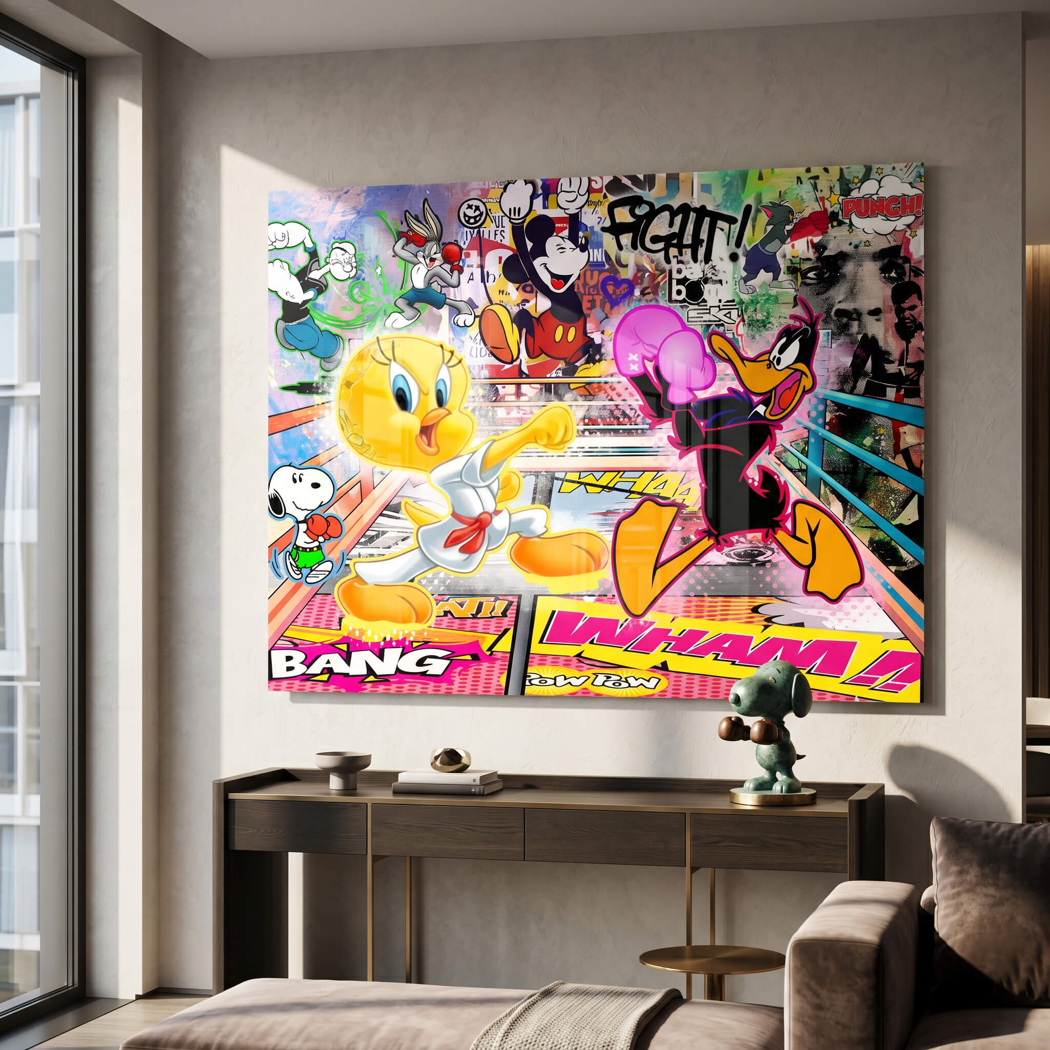 Tweety Fight - Acrylic Glass