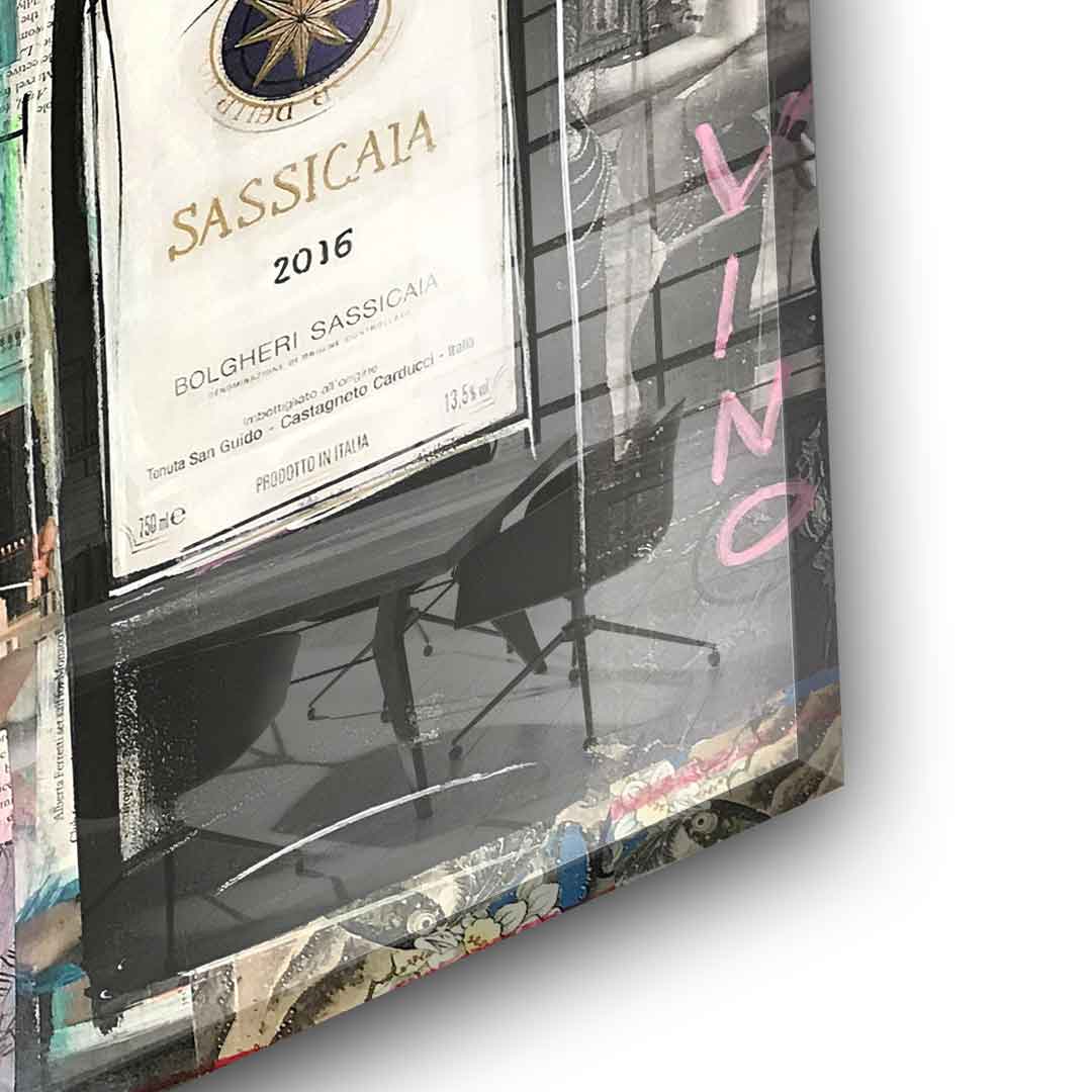 Vino Masetto, Biserno, Sassicaia - Acrylglas