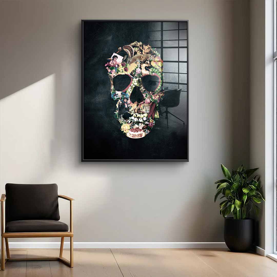 Vintage Skull - Acrylglas