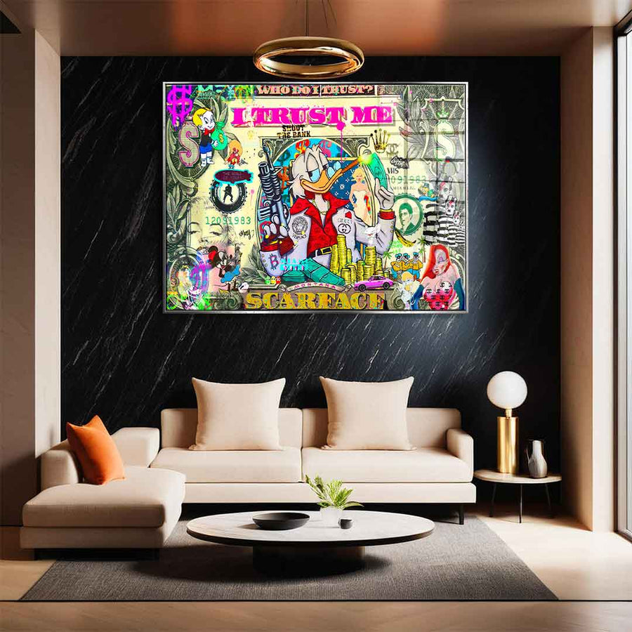 WHO DO I TRUST - Acrylglas