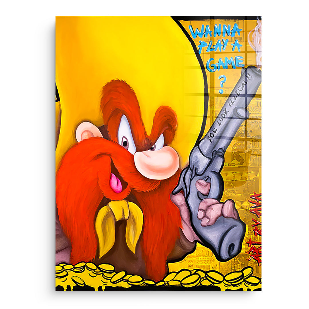 Wanna Play A Game - acrylic glass