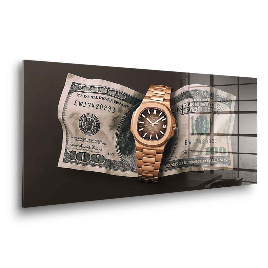 Wealth is Timing - Acrylglas