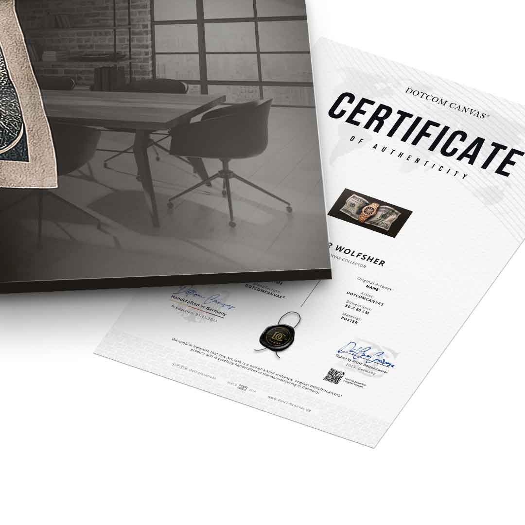 Wealth is Timing - Acrylglas