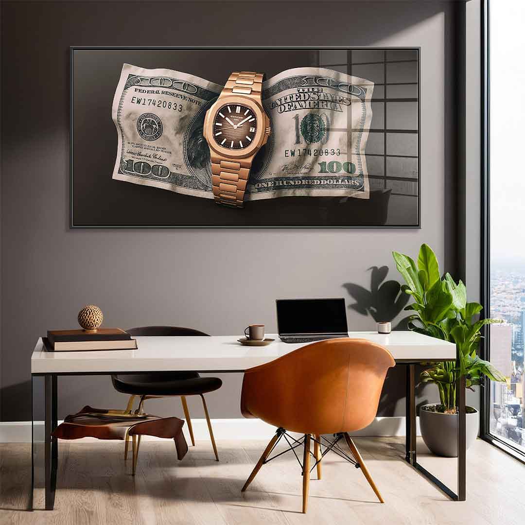 Wealth is Timing - acrylic glass