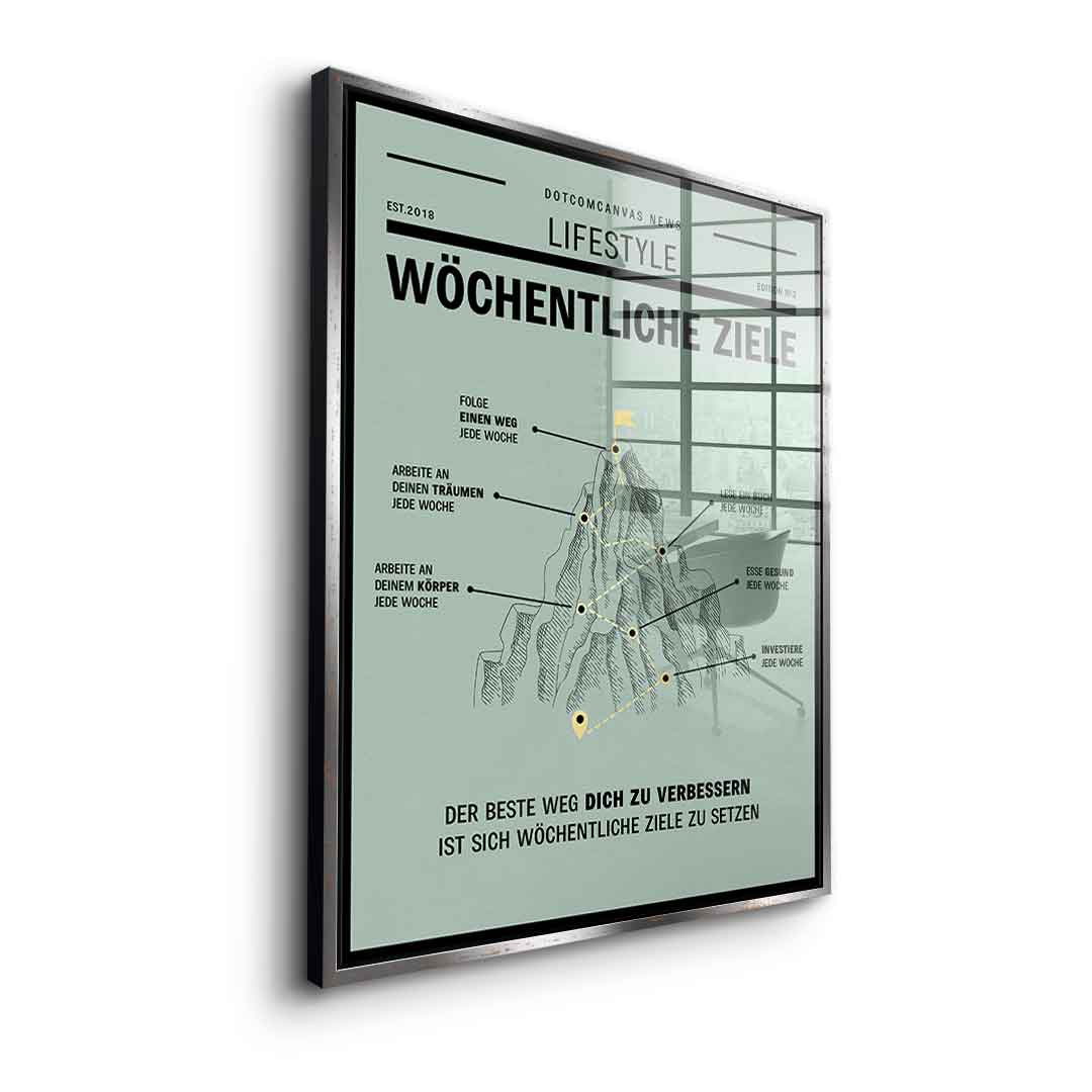 Weekly Goals - Acrylglas