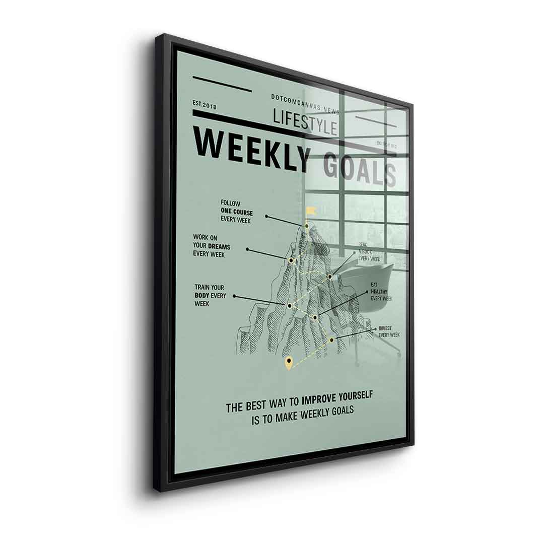 Weekly Goals - Acrylglas