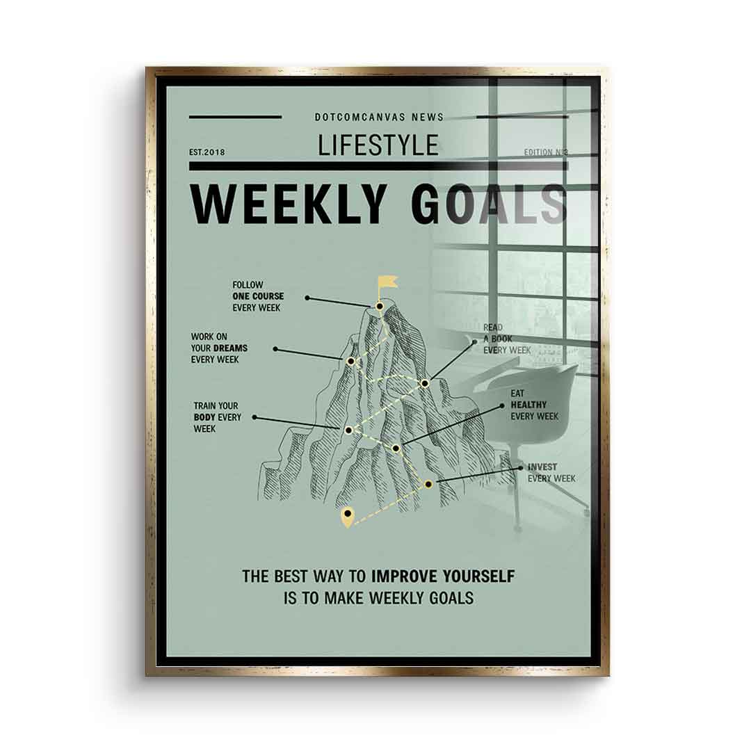 Weekly Goals - Acrylic glass