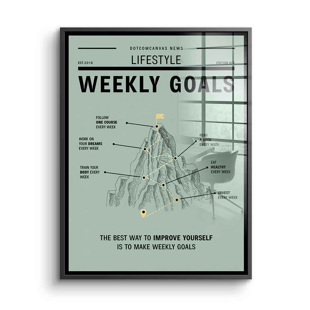 Weekly Goals - Acrylglas