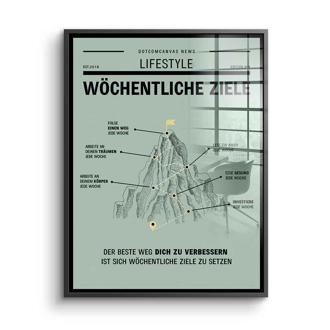 Weekly Goals - Acrylglas