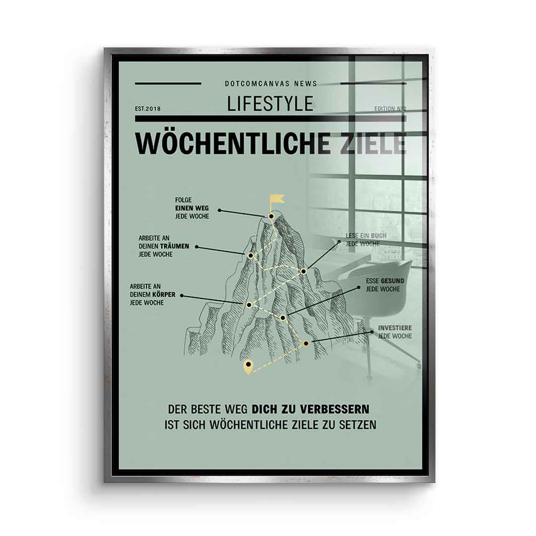 Weekly Goals - Acrylglas