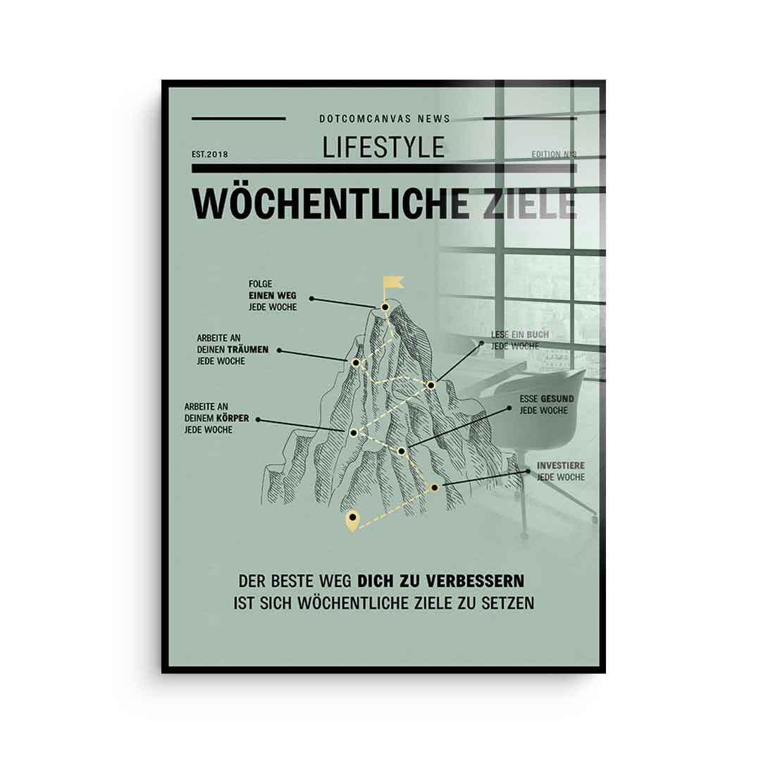 Weekly Goals - Acrylglas