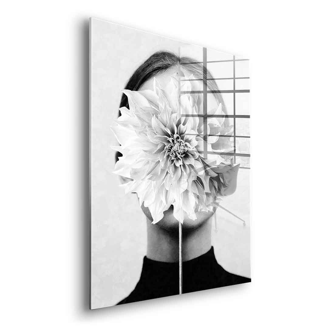 White flower - Acrylglas