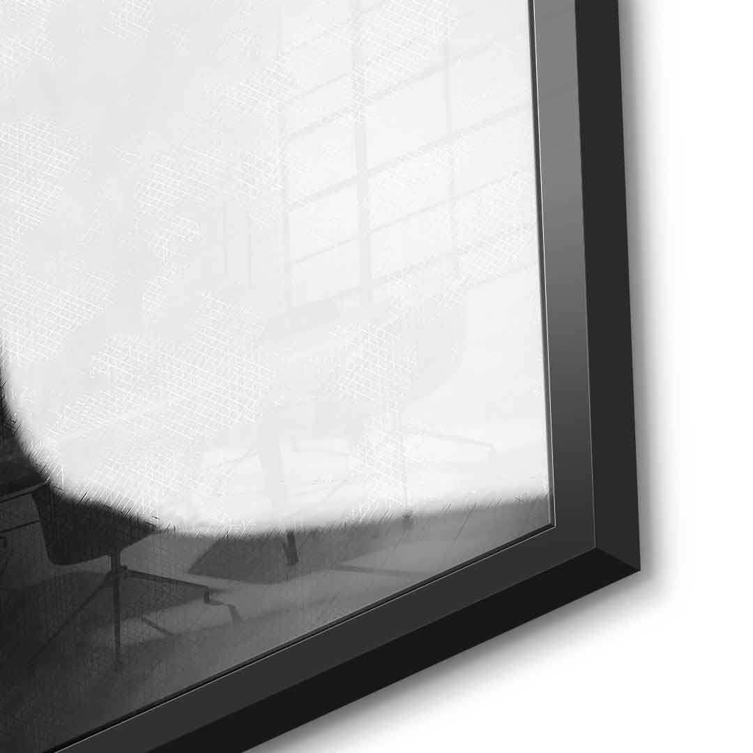 White flower - Acrylglas