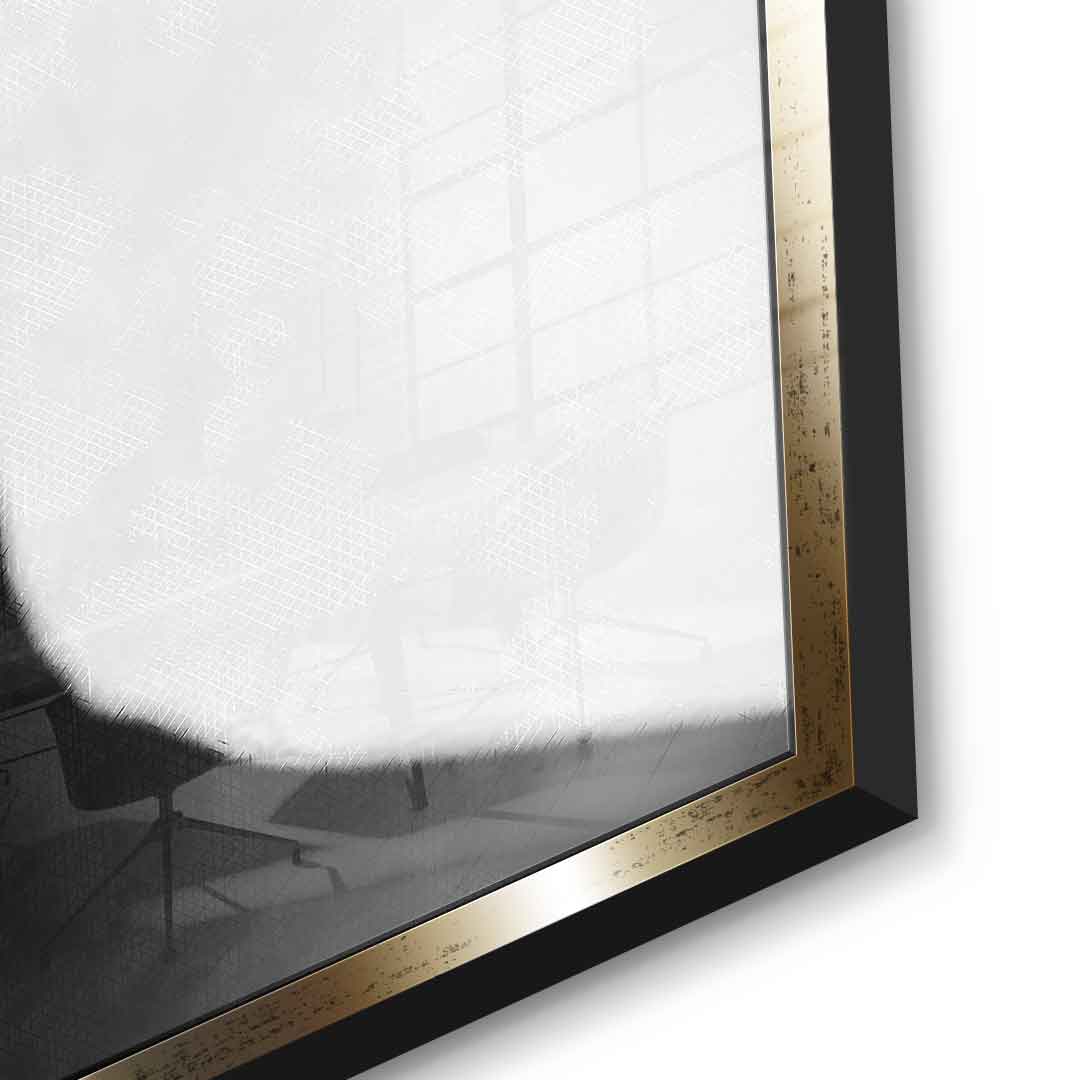 White flower - Acrylglas