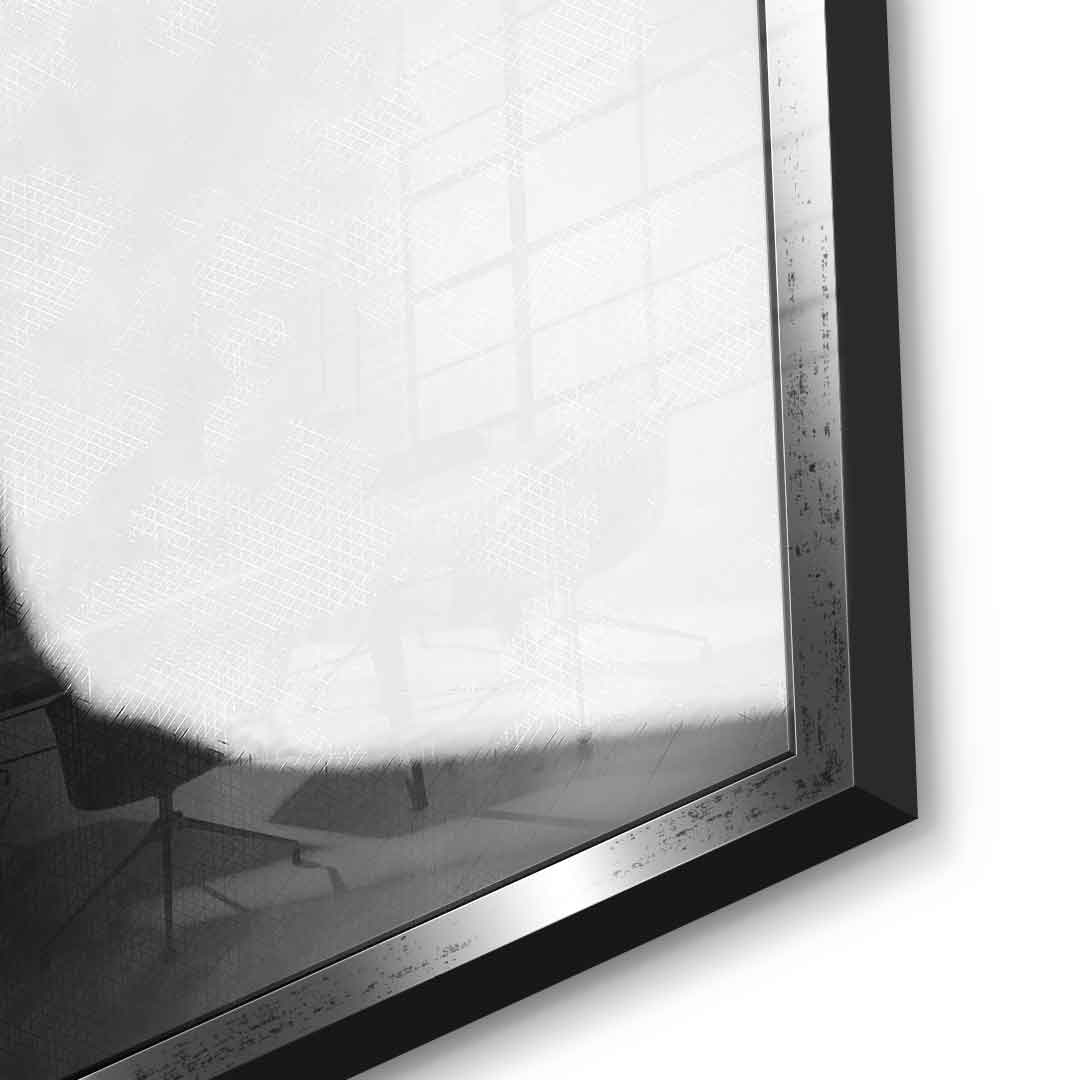 White flower - Acrylglas