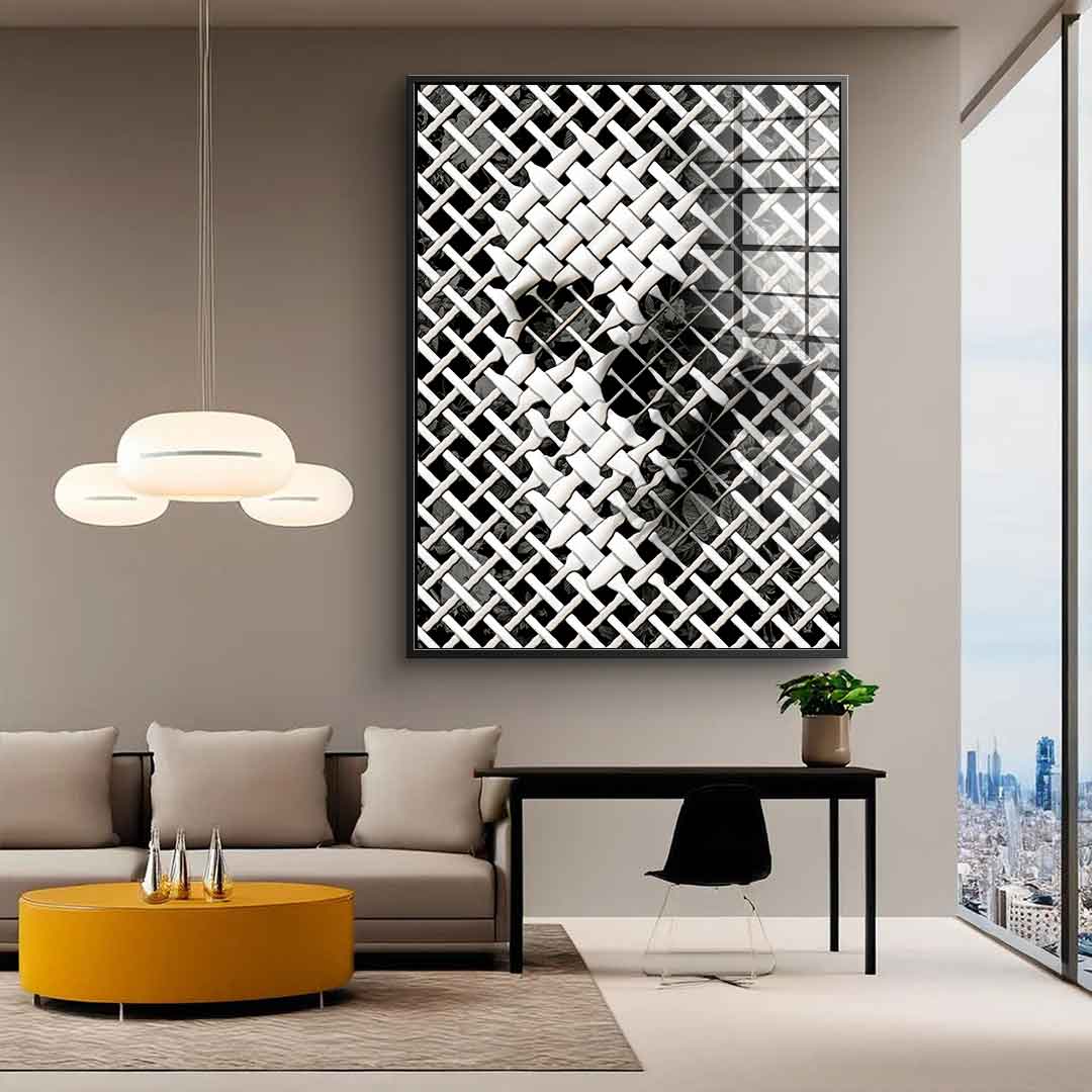 Wicker Skull - Acrylic glass