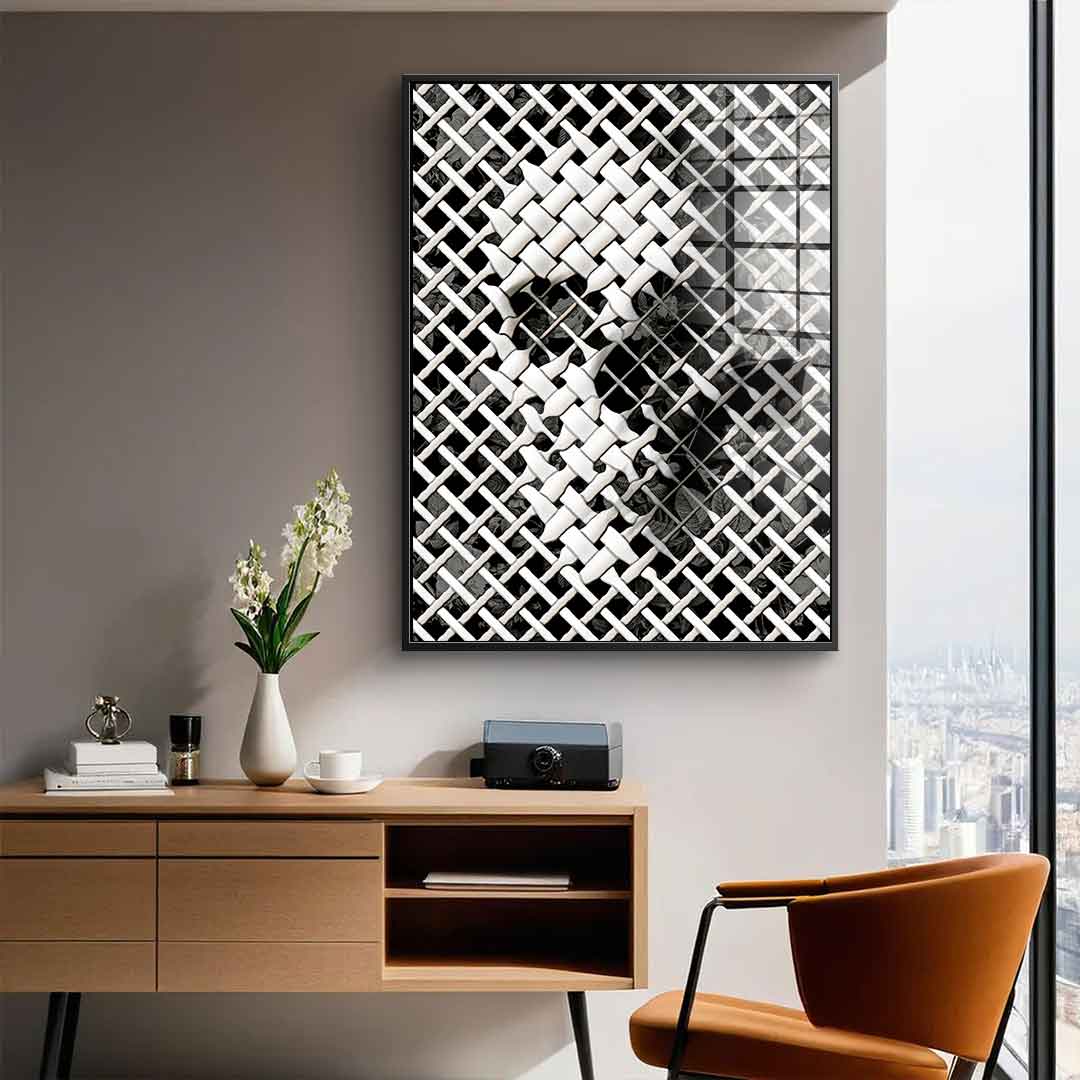 Wicker Skull - Acrylic glass