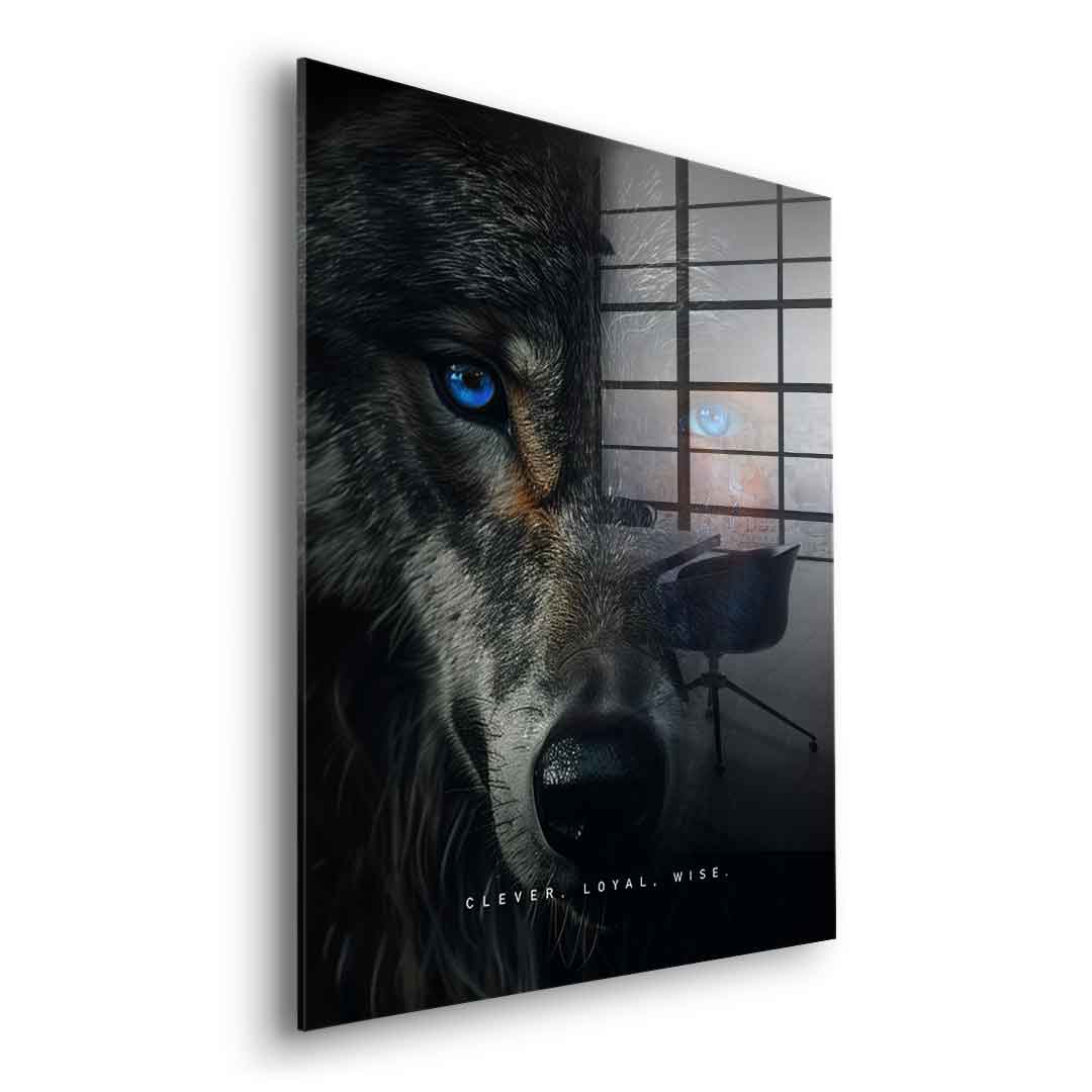 Wolf Fusion - acrylic glass