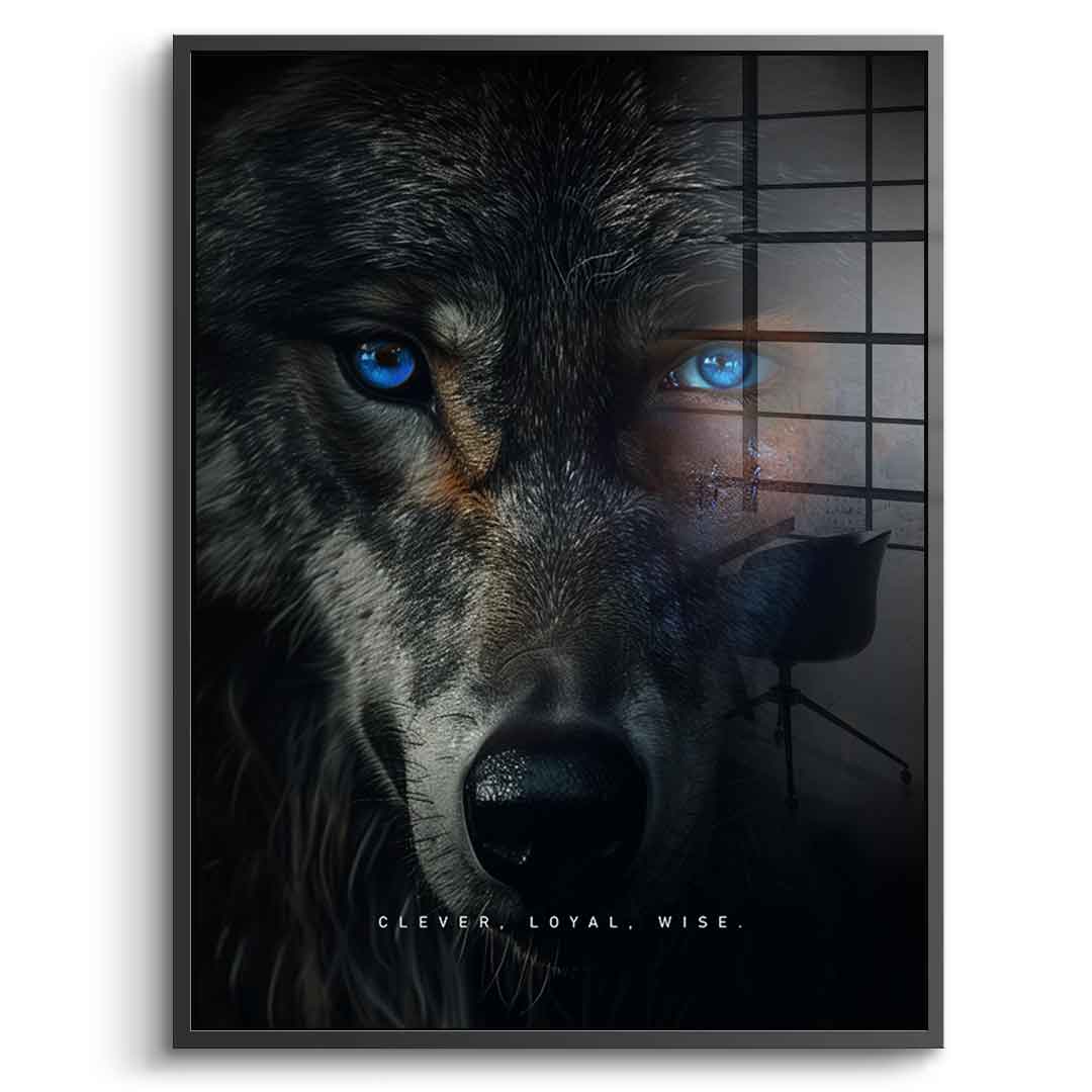 Wolf Fusion - acrylic glass