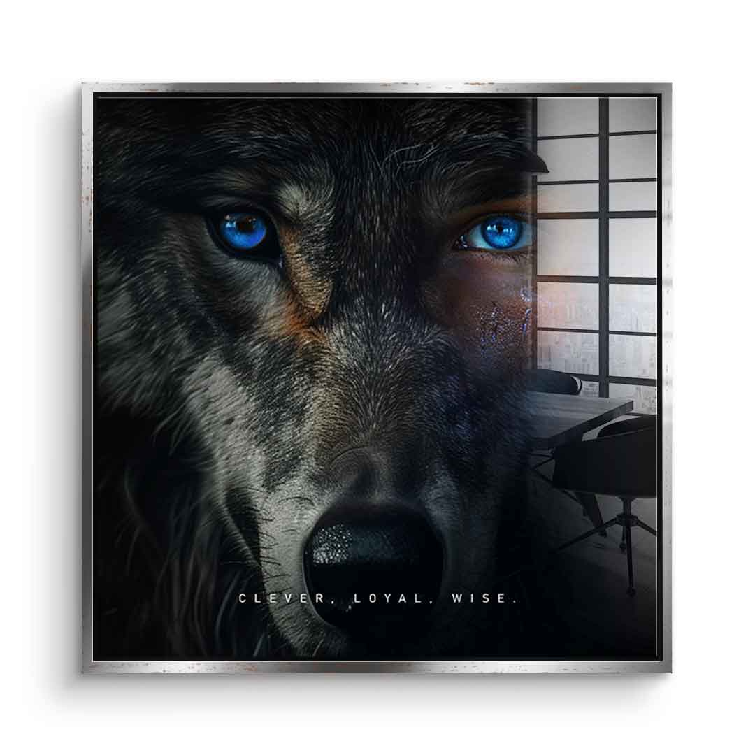 Wolf Fusion - square edition - acrylic glass