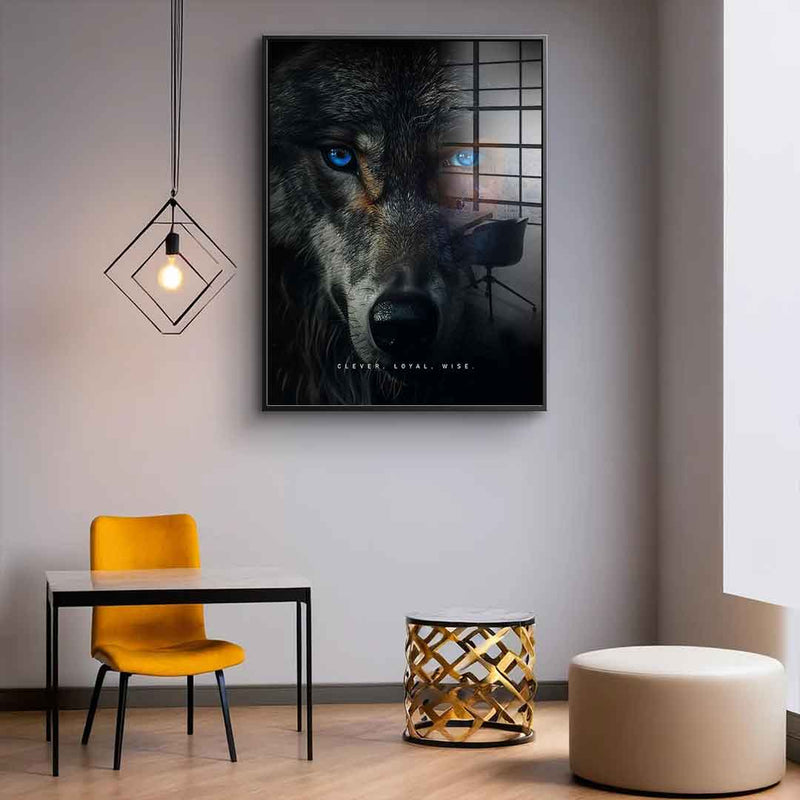 Wolf Fusion - acrylic glass