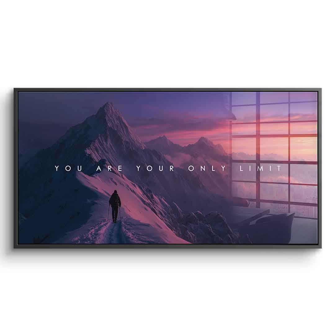 You are Your only Limit - acrylic glass