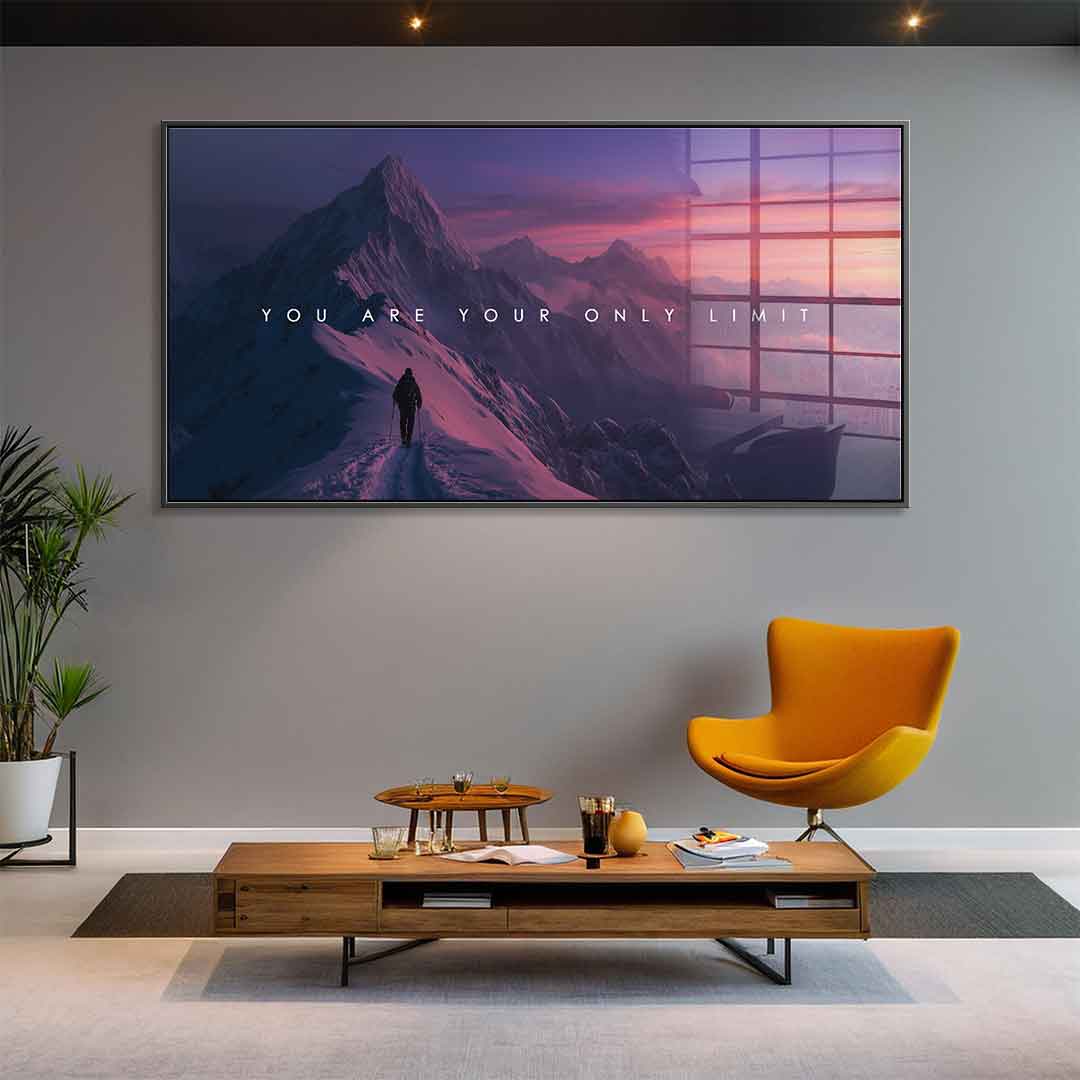 You are Your only Limit - acrylic glass