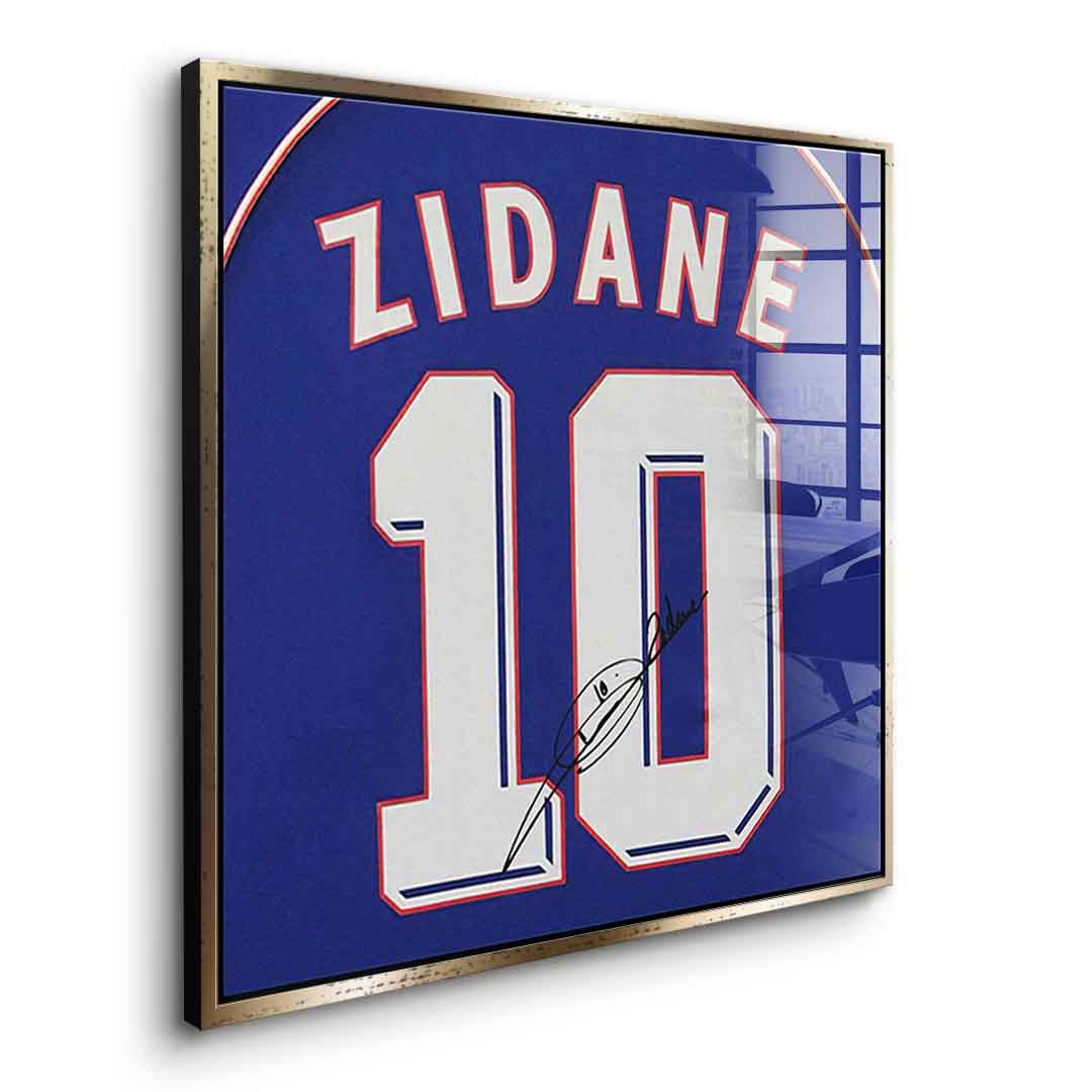 Zidane - Quadrat Edition - Acrylglas