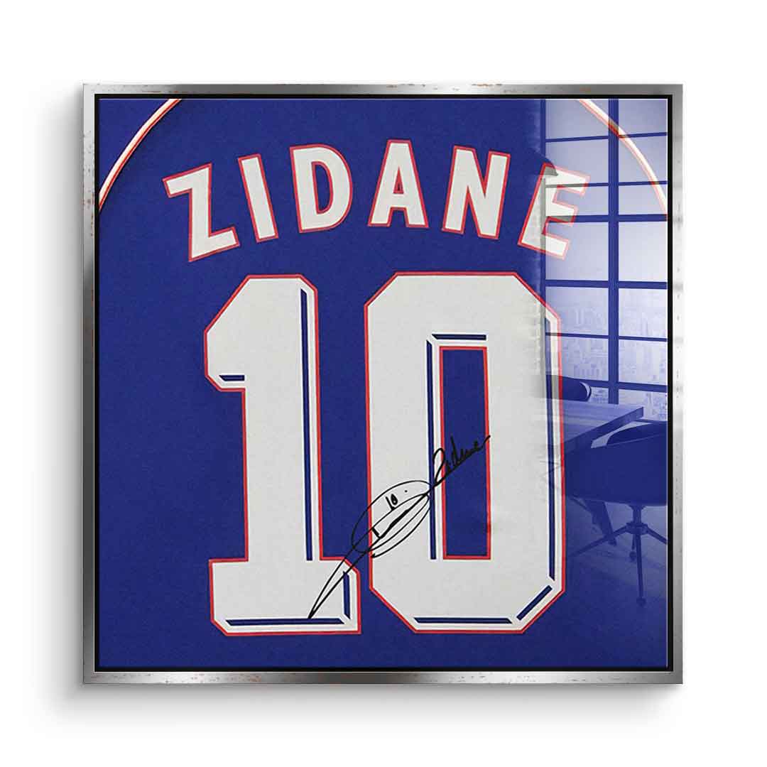 Zidane - Quadrat Edition - Acrylglas