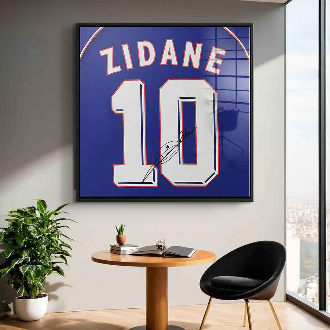 Zidane - Quadrat Edition - Acrylglas